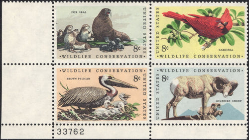 # 1464-67 (1972) Wildlife - PB, LL #33762, MNH