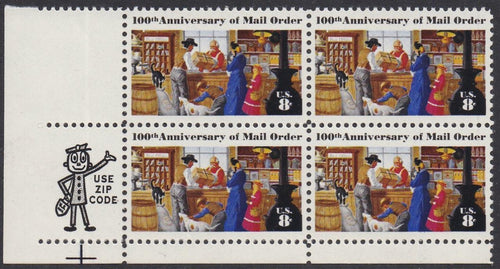 # 1468 (1972) Mail Order - Mr. Zip, BK/4, LL, MNH