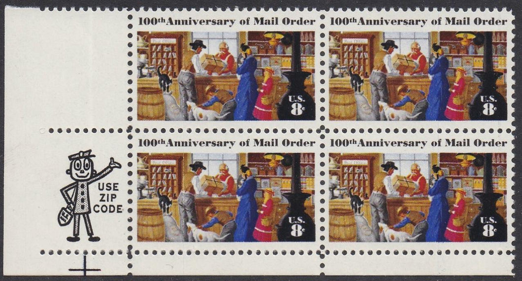 # 1468 (1972) Mail Order - Mr. Zip, BK/4, LL, MNH