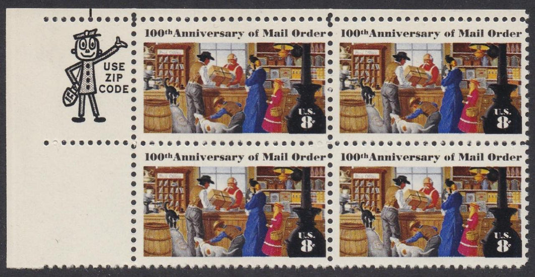 # 1468 (1972) Mail Order - Mr. Zip, BK/4, UL, MNH