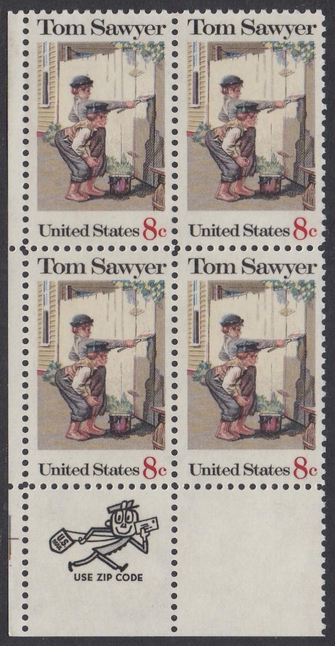 # 1470 (1972) Sawyer - Mr. Zip, BK/4, LL, MNH