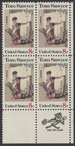 # 1470 (1972) Sawyer - Mr. Zip, BK/4, LR, MNH