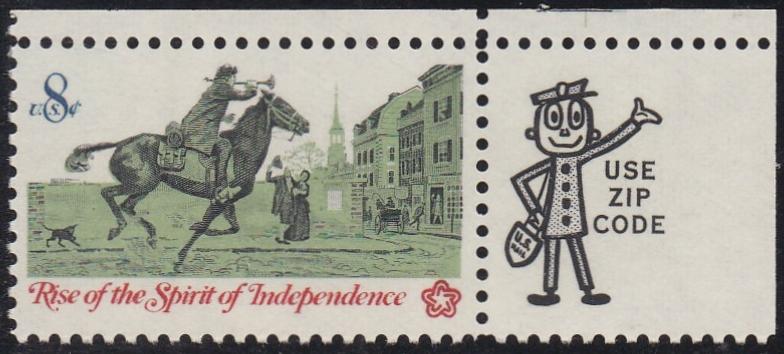 # 1478 (1973) Postrider - Mr. Zip, Sgl, UR, MNH