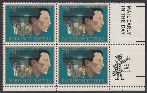 # 1485 (1973) Jeffers - Mr. Zip, BK/4, LR, MNH