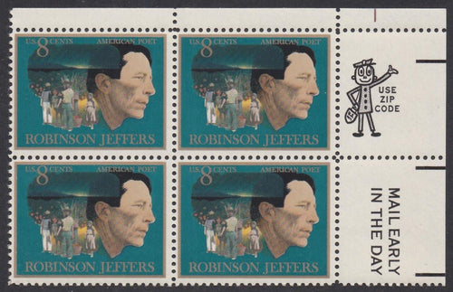 # 1485 (1973) Jeffers - Mr. Zip, BK/4, UR, MNH
