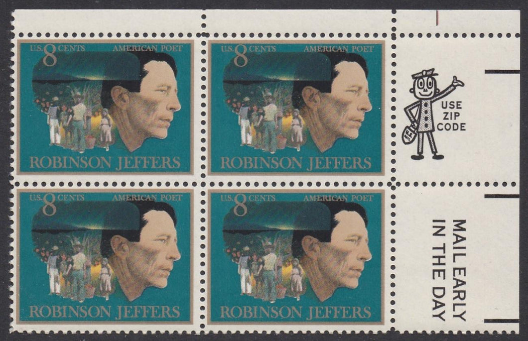 # 1485 (1973) Jeffers - Mr. Zip, BK/4, UR, MNH