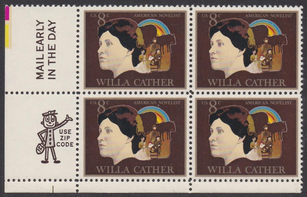 # 1487 (1973) Cather - Mr. Zip, BK/4, LL, MNH