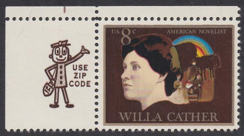 # 1487 (1973) Cather - Mr. Zip, Sgl, UL, MNH