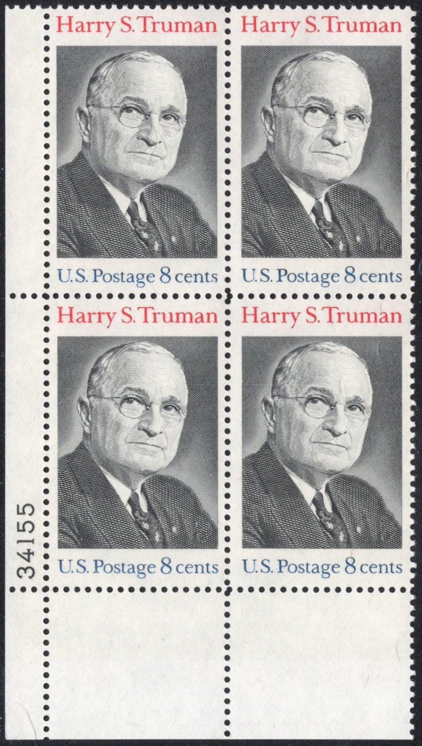 # 1499 (1973) Truman - PB, LL #34155, MNH