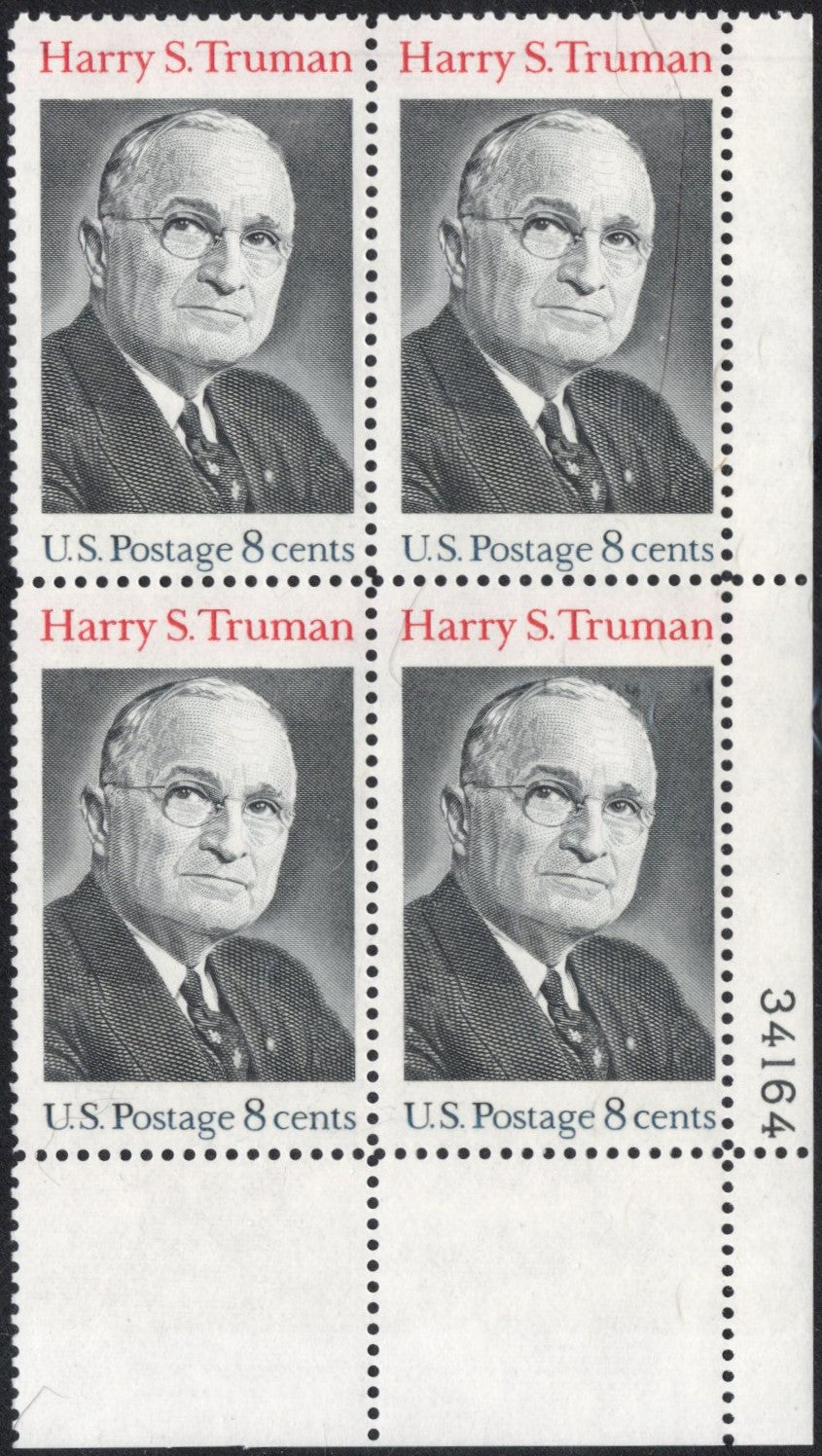 # 1499 (1973) Truman - PB, LR #34164, MNH