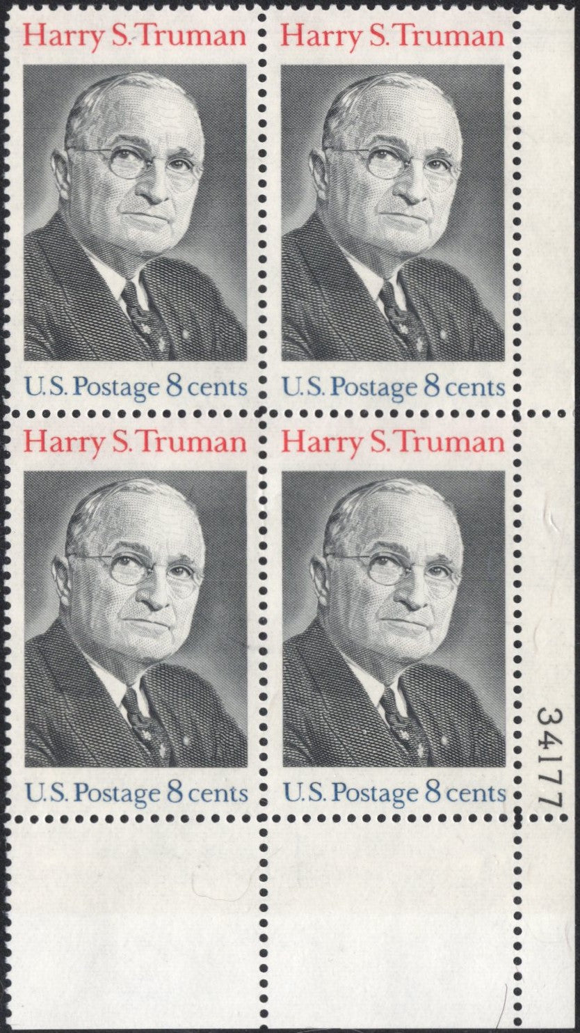 # 1499 (1973) Truman - PB, LR #34177, MNH