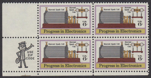 # 1500 (1973) Marconi - Mr. Zip, BK/4, LL, MNH