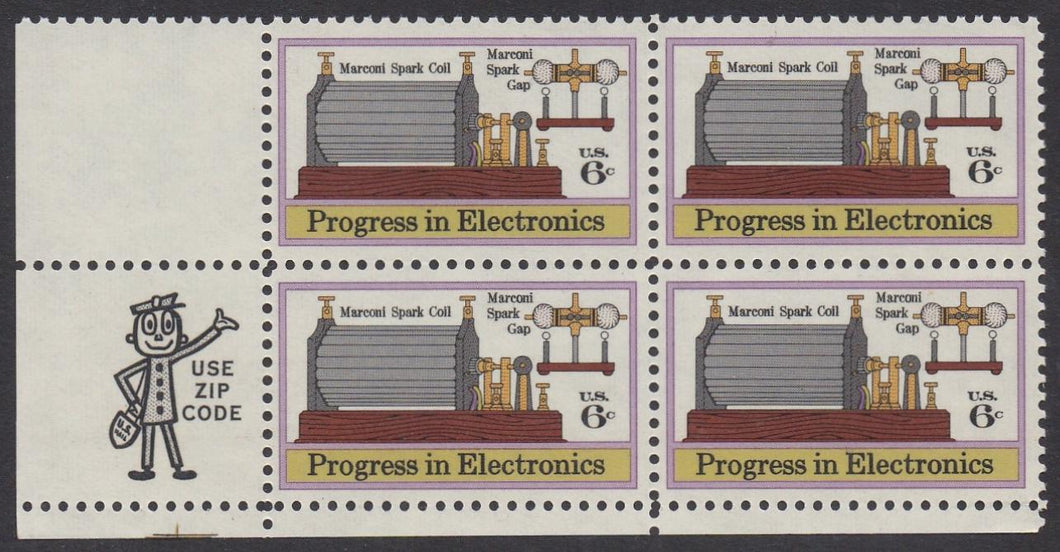 # 1500 (1973) Marconi - Mr. Zip, BK/4, LL, MNH
