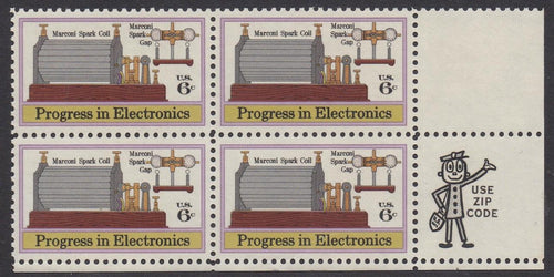 # 1500 (1973) Marconi - Mr. Zip, BK/4, LR, MNH