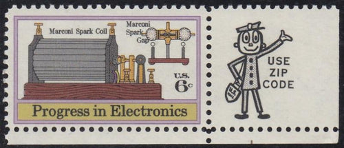 # 1500 (1973) Marconi - Mr. Zip, Sgl, LR, MNH