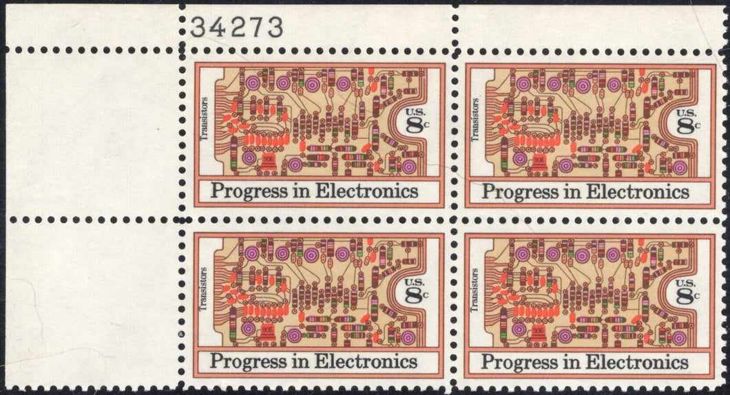 # 1501 (1973) Transistors / Circuit Board - PB, UL #34273, MNH