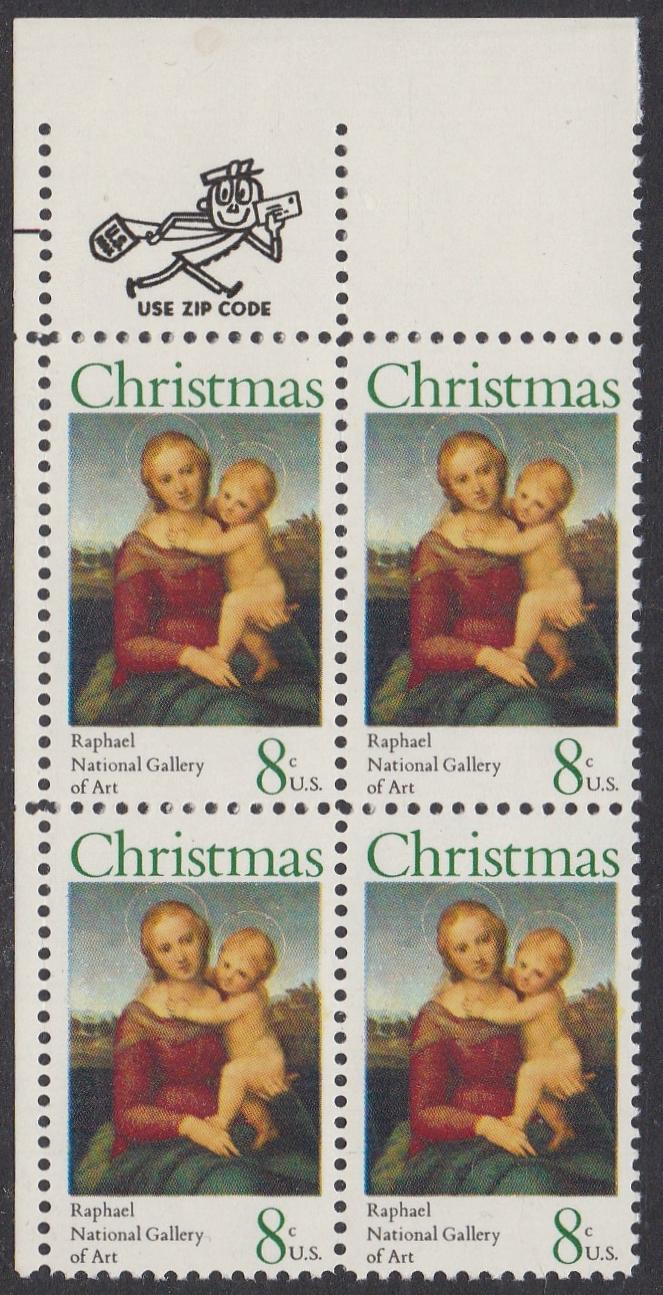 # 1507 (1973) Madonna - Mr. Zip, BK/4, UL, MNH