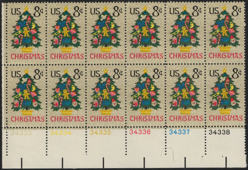 # 1508 (1973) Xmas Tree - PB, LL #34338, MNH