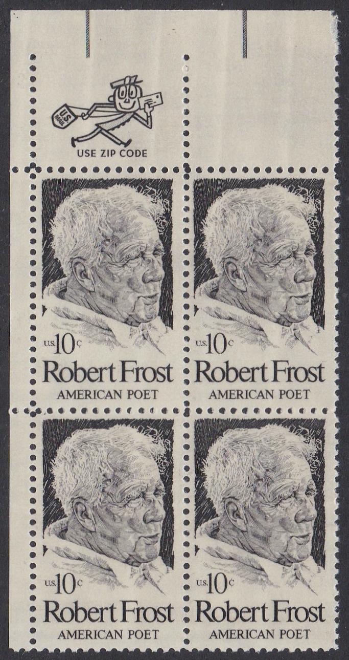 # 1526 (1974) Frost - Mr. Zip, BK/4, UL, MNH
