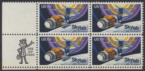 # 1529 (1974) Skylab - Mr. Zip, BK/4, LL, MNH