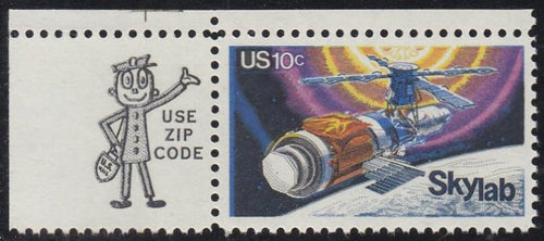 # 1529 (1974) Skylab - Mr. Zip, Sgl, UL, MNH