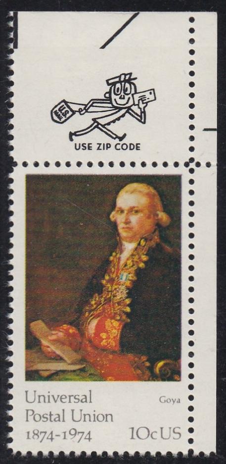 # 1537 (1974) UPU - Mr. Zip, Sgl, UR, MNH