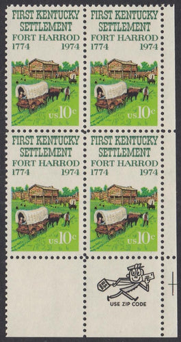 # 1542 (1974) Fort Harrod - Mr. Zip, BK/4, LR, MNH