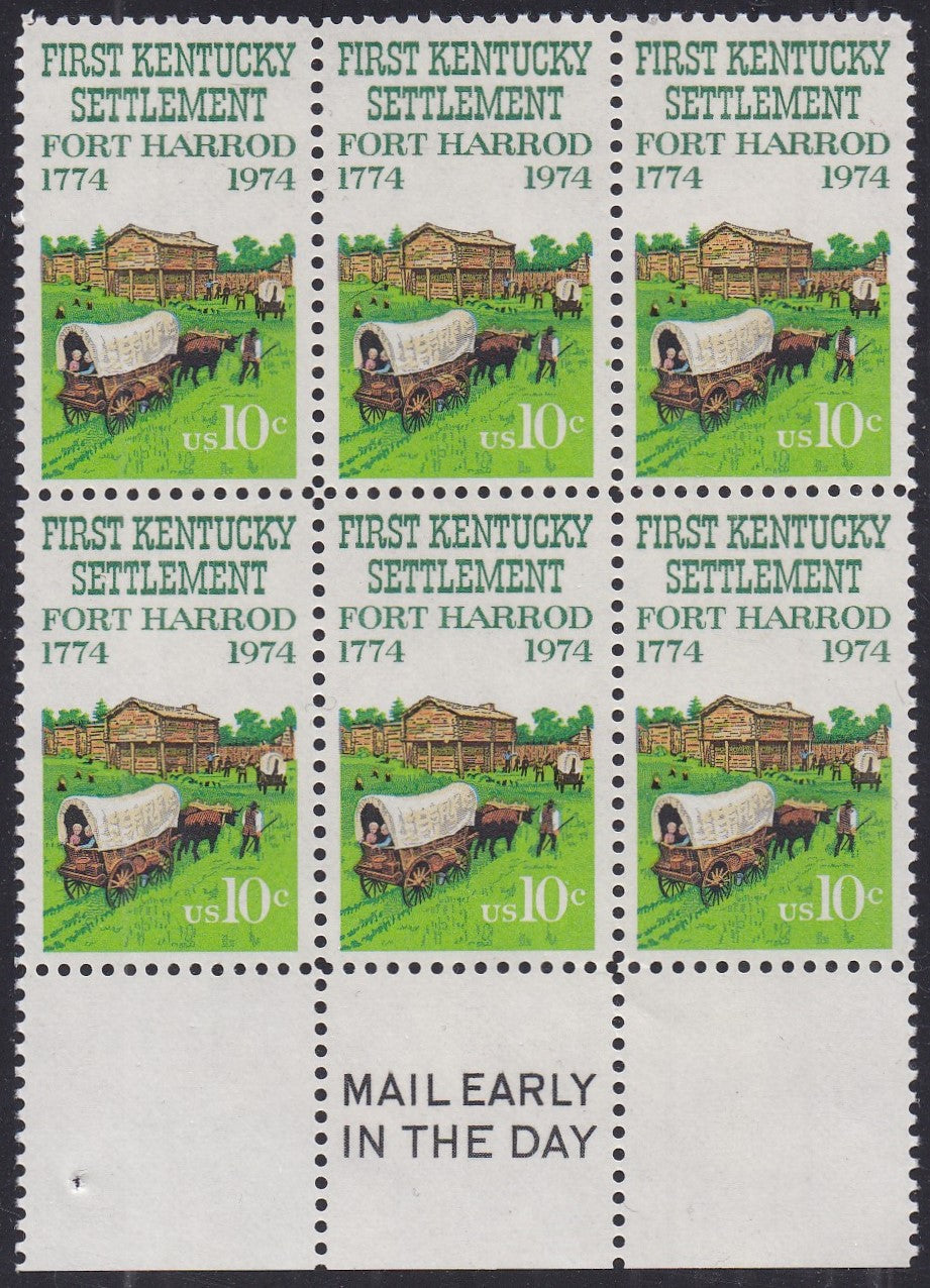 # 1542 (1974) Fort Harrod - Mail Early, BK/6, B, MNH