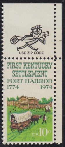 # 1542 (1974) Fort Harrod - Mr. Zip, Sgl, UR, MNH