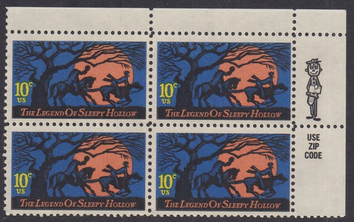 # 1548 (1974) Halloween - Mr. Zip, BK/4, UR, MNH