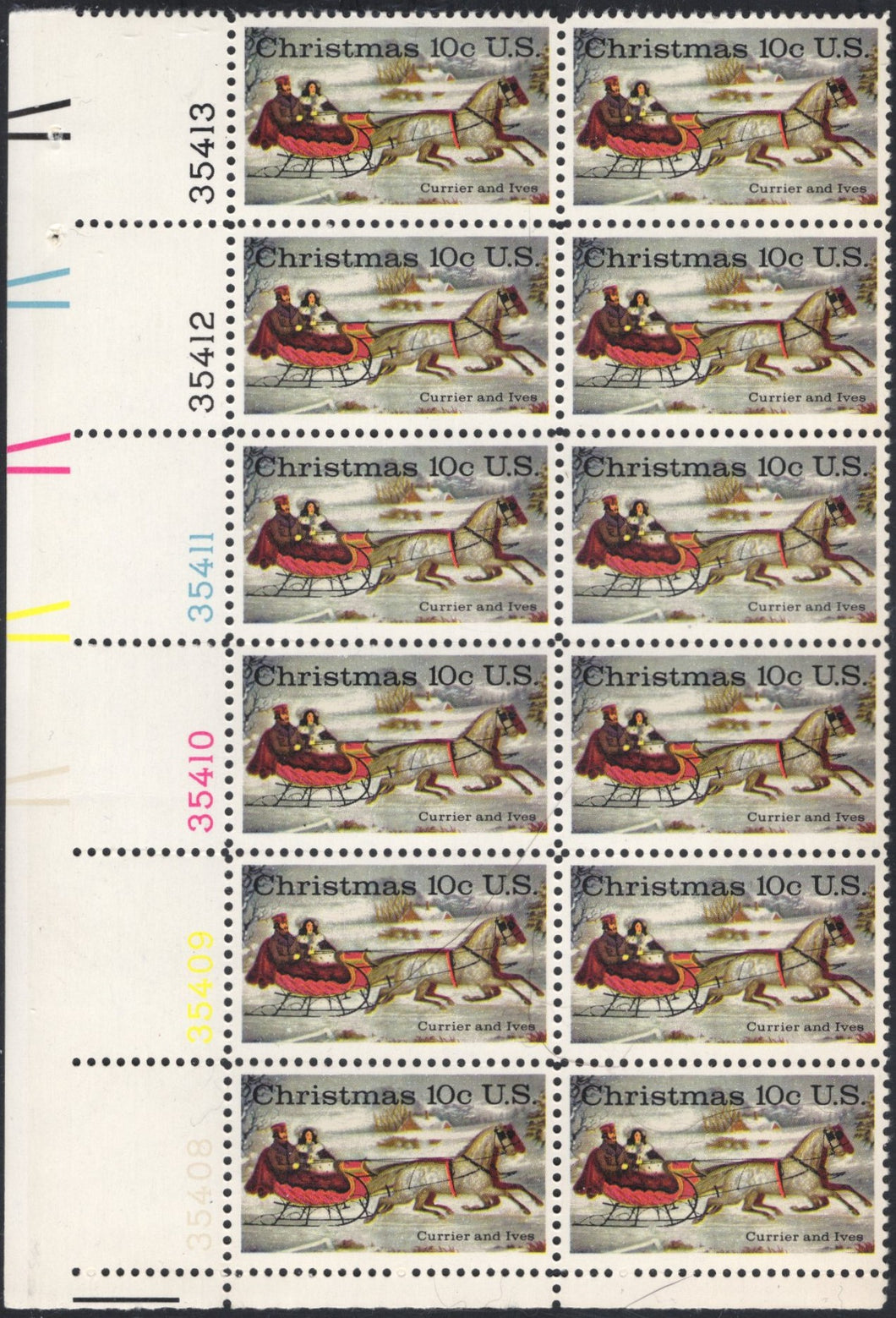 # 1551 (1974) Xmas Sleigh Ride - PB, LL #35413, MNH