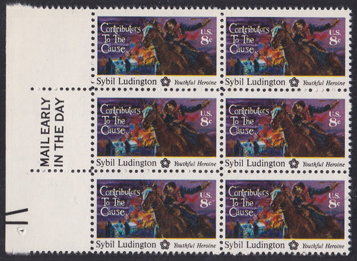 # 1559 (1975) Ludington - ME, BK/6, L, MNH