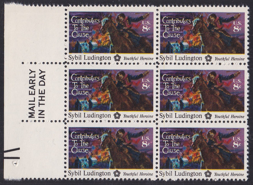 # 1559 (1975) Ludington - ME, BK/6, L, MNH