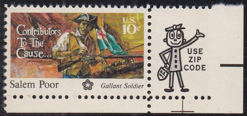 # 1560 (1975) Poor - Mr. Zip, Sgl, LR, MNH