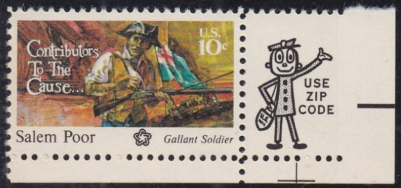 # 1560 (1975) Poor - Mr. Zip, Sgl, LR, MNH