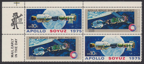 # 1569-70 (1975) Apollo/Soyuz - Mr. Zip, BK/4, UL, MNH