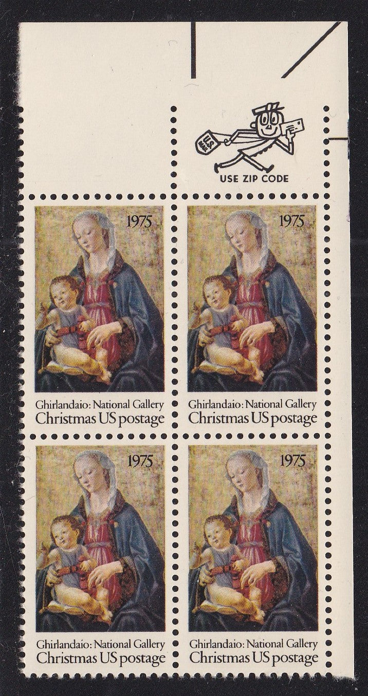# 1579 (1975) Madonna - Mr. Zip, BK/4, UR, MNH