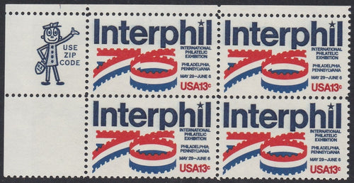# 1632 (1976) Interphil - Mr. Zip, BK/4, UL, MNH