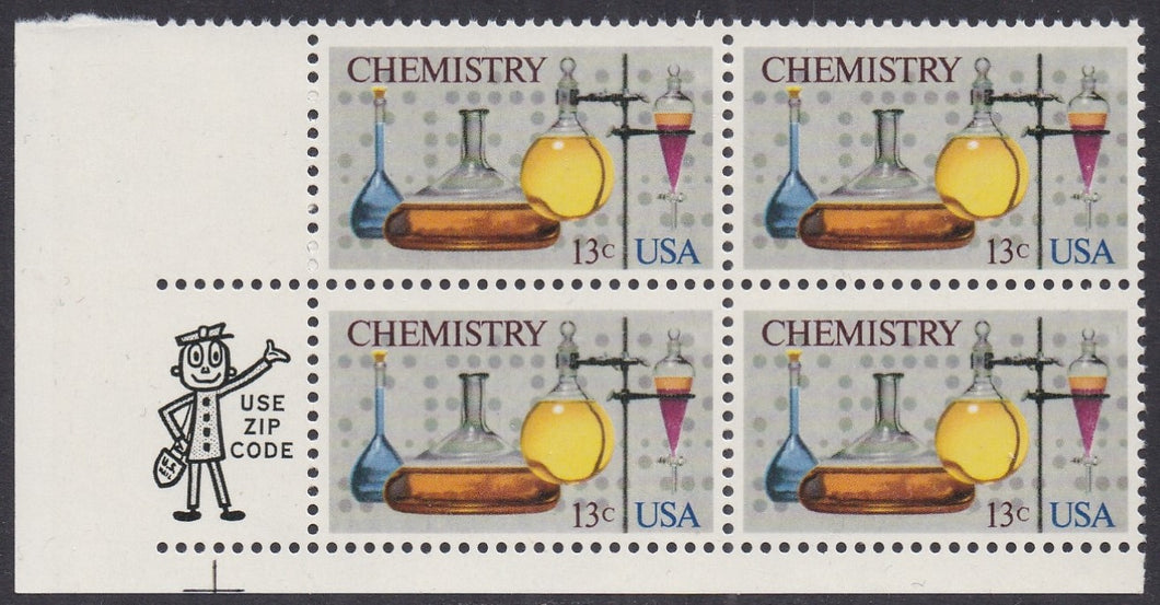# 1685 (1976) Chemistry - Mr. Zip, BK/4, LL, MNH