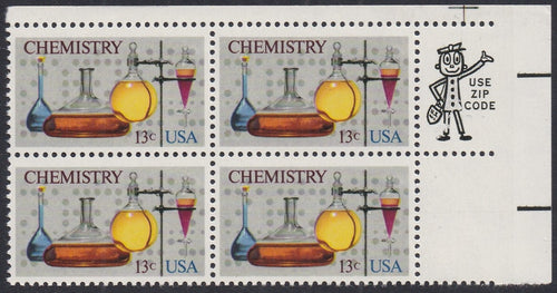 # 1685 (1976) Chemistry - Mr. Zip, BK/4, UR, MNH
