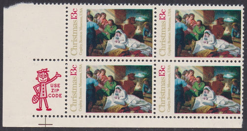 # 1701 (1976) Nativity - Mr. Zip, BK/4, LL, MNH