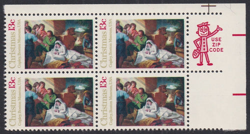 # 1701 (1976) Nativity - Mr. Zip, BK/4, UR, MNH