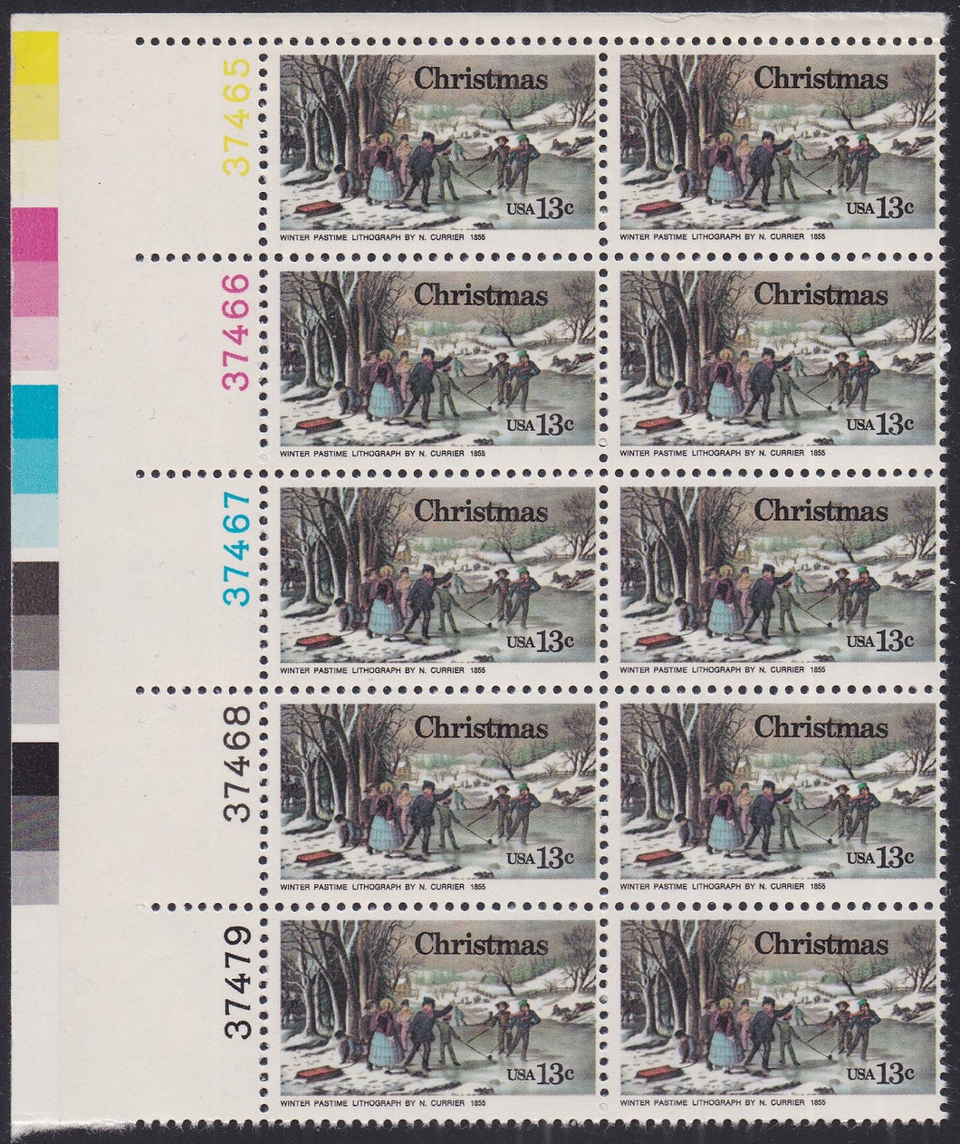 # 1702 (1976) Winter Pastime, OA tag - PB, UL #37479, MNH