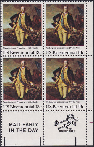# 1704 (1977) Washington - Mr. Zip, BK/4, LR, MNH