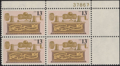 # 1705 (1977) Phonograph - PB, UR #37867, MNH