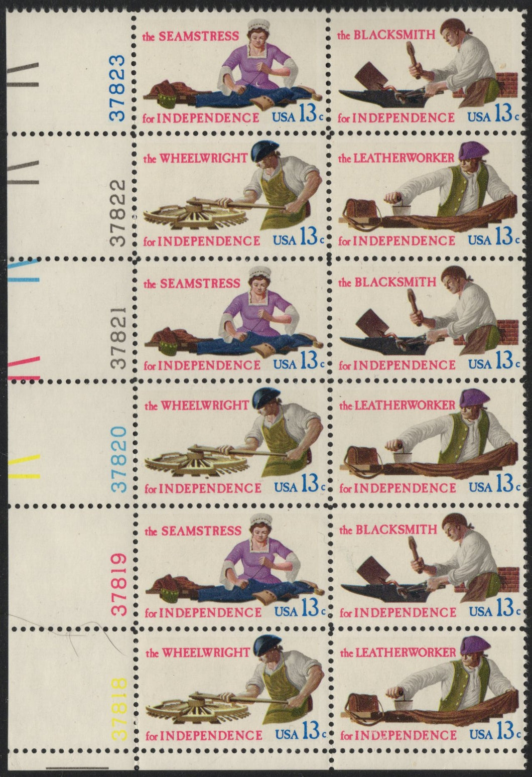 # 1717-20 (1977) Skilled Hands - PB, LL #37823, MNH