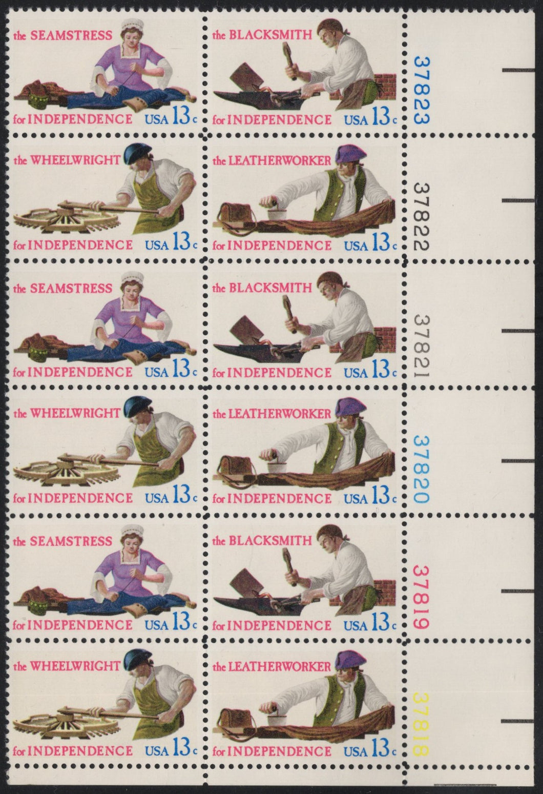 # 1717-20 (1977) Skilled Hands - PB, LR #37823, MNH