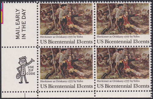 # 1722 (1977) Battle of Oriskany - Mr. Zip, BK/4, LL, MNH