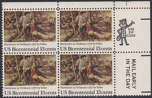 # 1722 (1977) Battle of Oriskany - Mr. Zip, BK/4, UR, MNH