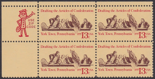 # 1726 (1977) Articles of Confederation - Mr. Zip, BK/4, UL, MNH